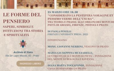 Mercoledì alle ore 16.30 all’Archivio di Stato si parla dei Monti di Pietà e dell’origine del credito solidaristico